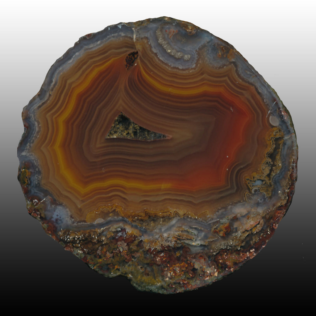 Beautiful Unusually Colored El Sueco Agate with Chromatography. Pair to AG05149