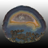 Blue Moctezuma Agate with Pinkish colored center bands. Pair to AG05158